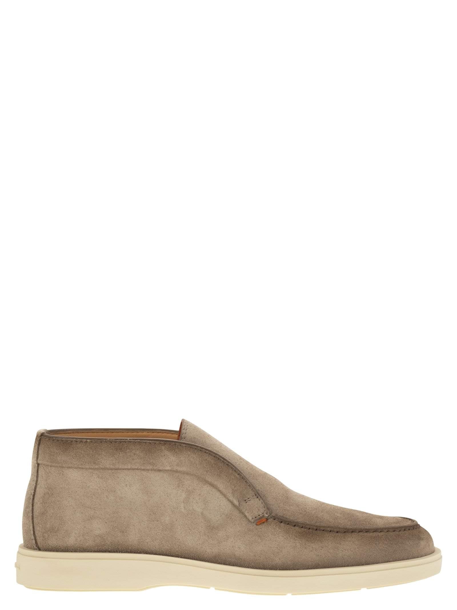 Santoni Men Suede Desert Boot