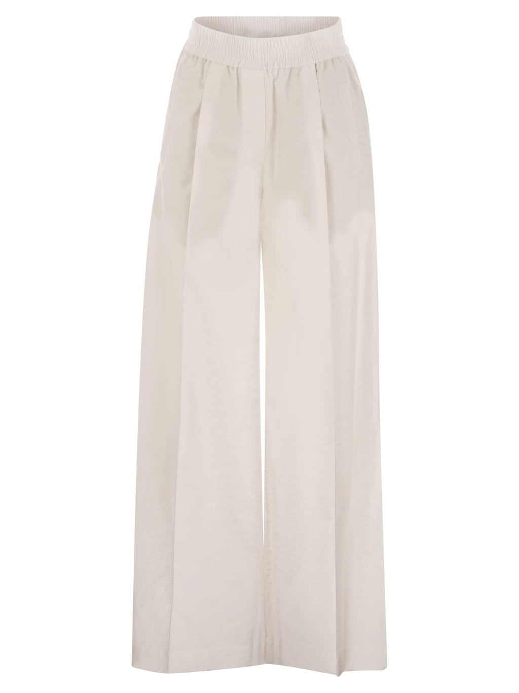 Brunello Cucinelli Women Loose Fit Cotton Trousers