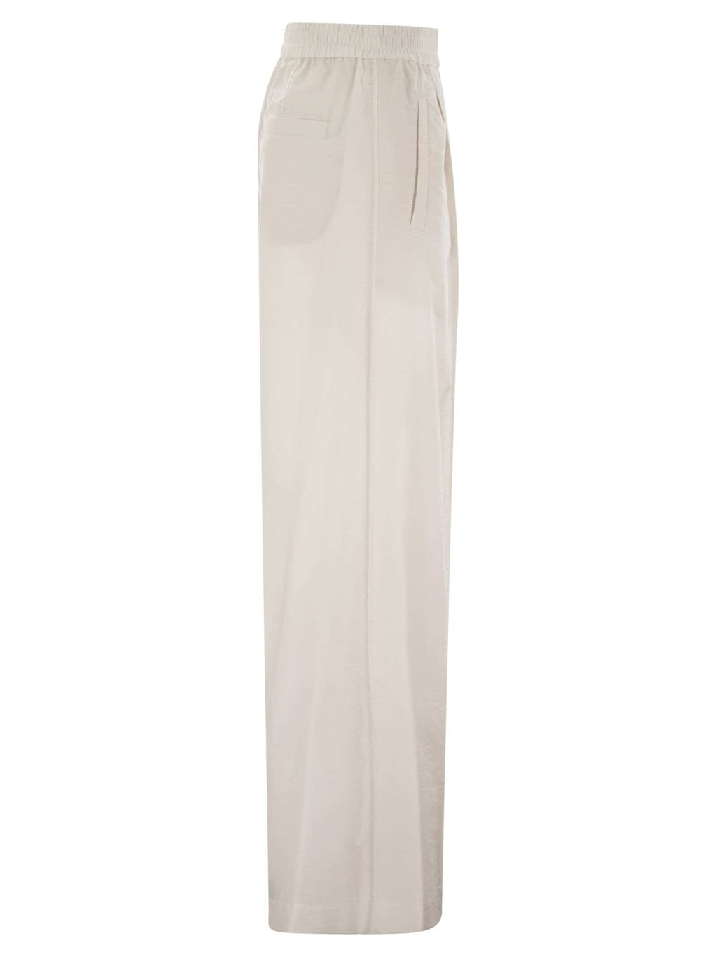 Brunello Cucinelli Women Loose Fit Cotton Trousers
