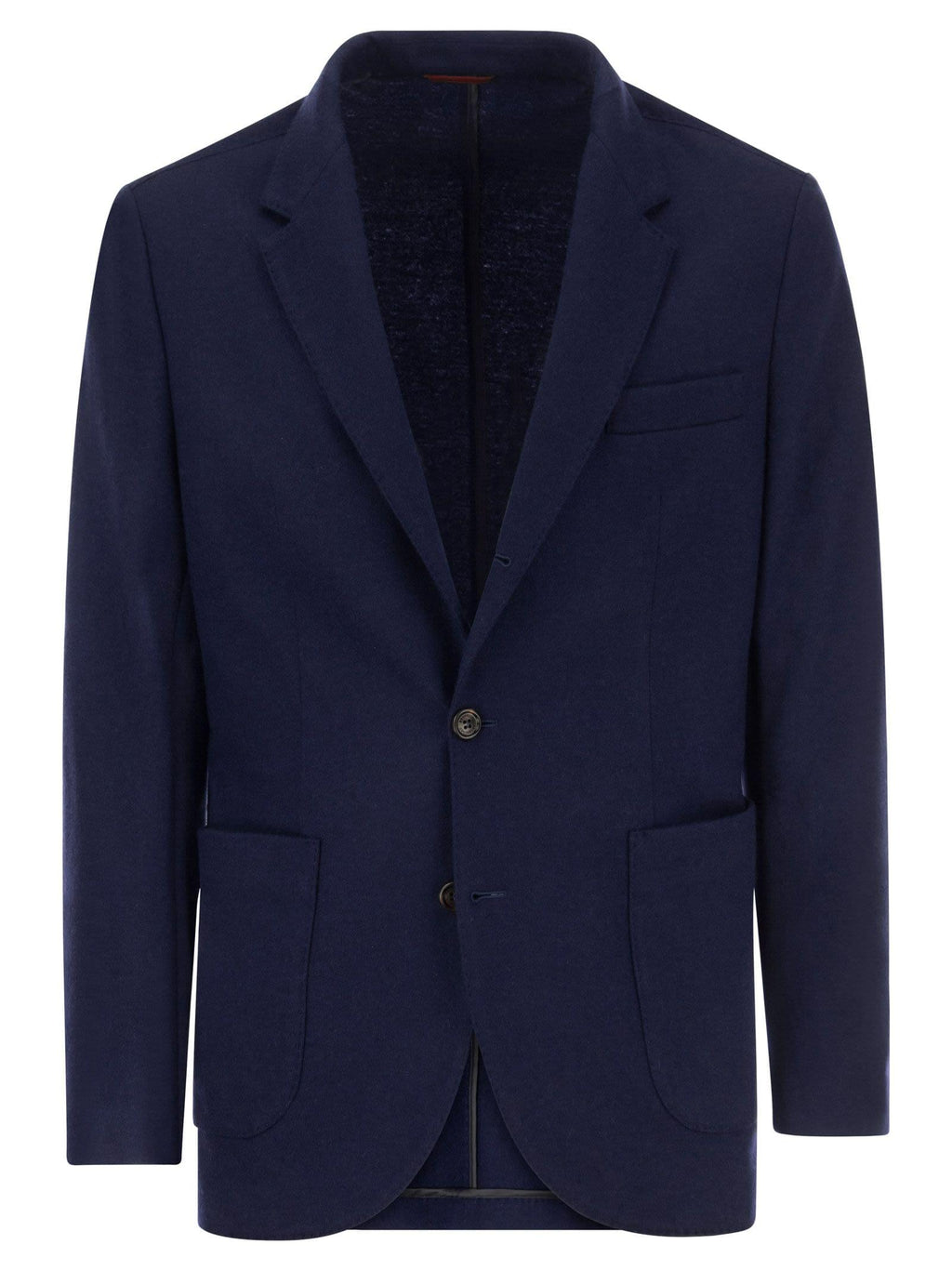 Brunello Cucinelli Men Cashmere Jersey Blazer With Patch Pockets