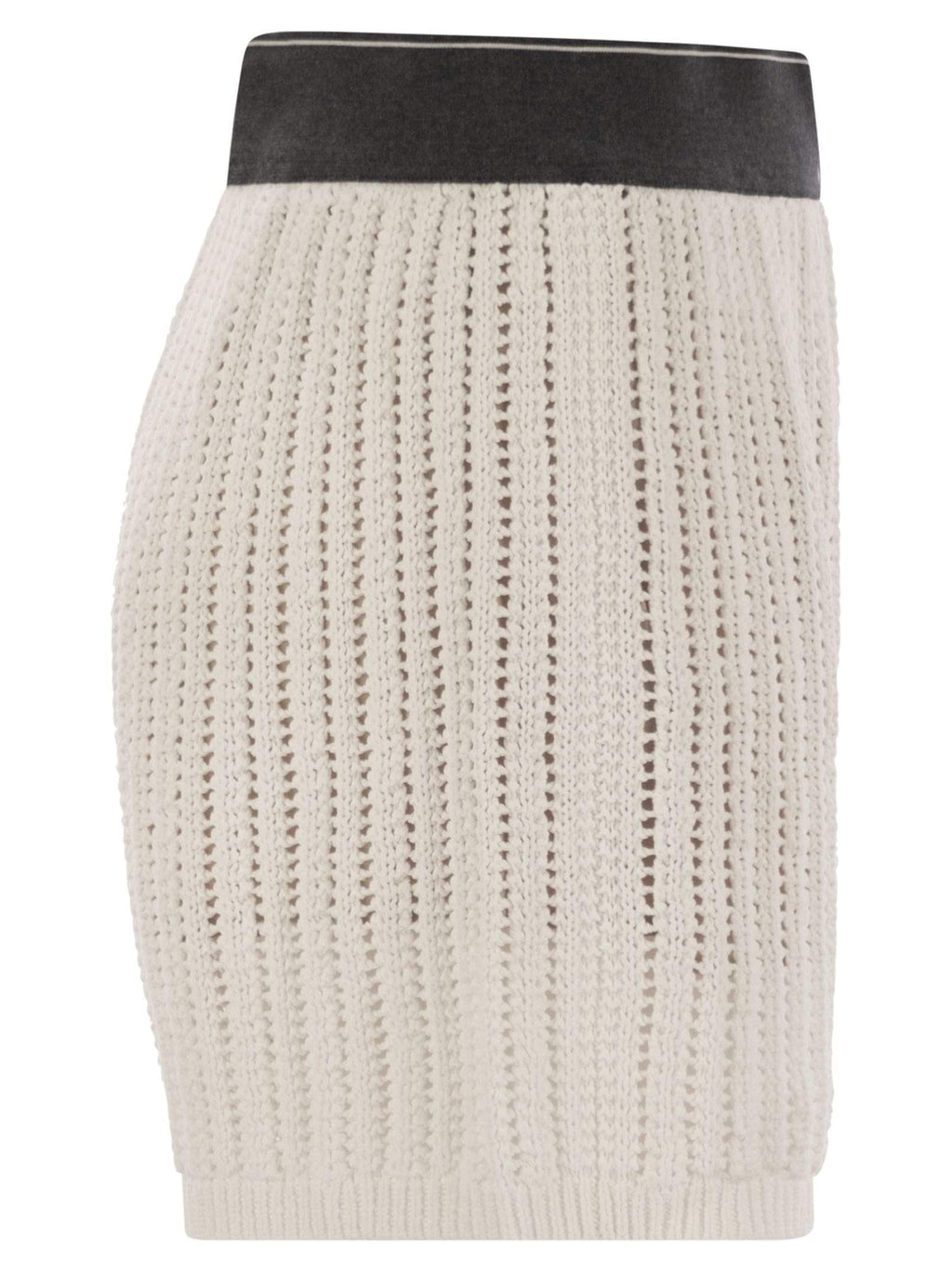 Brunello Cucinelli Women Cotton Net Knit Shorts