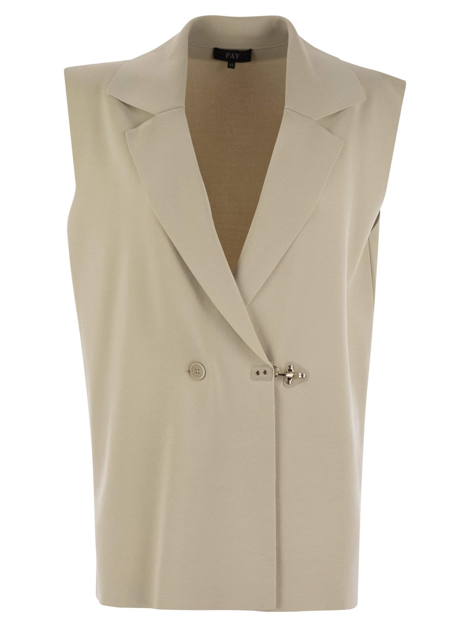 Fay Women Technical Viscose Knitted Vest