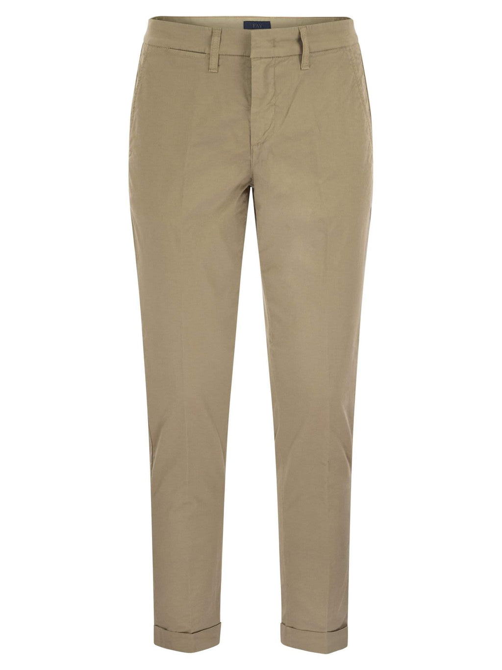 Fay Men Stretch Gabardine Slim Trousers