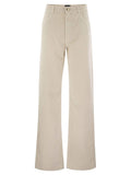 Fay Women 5-Pocket Trousers In Stretch Cotton Drill