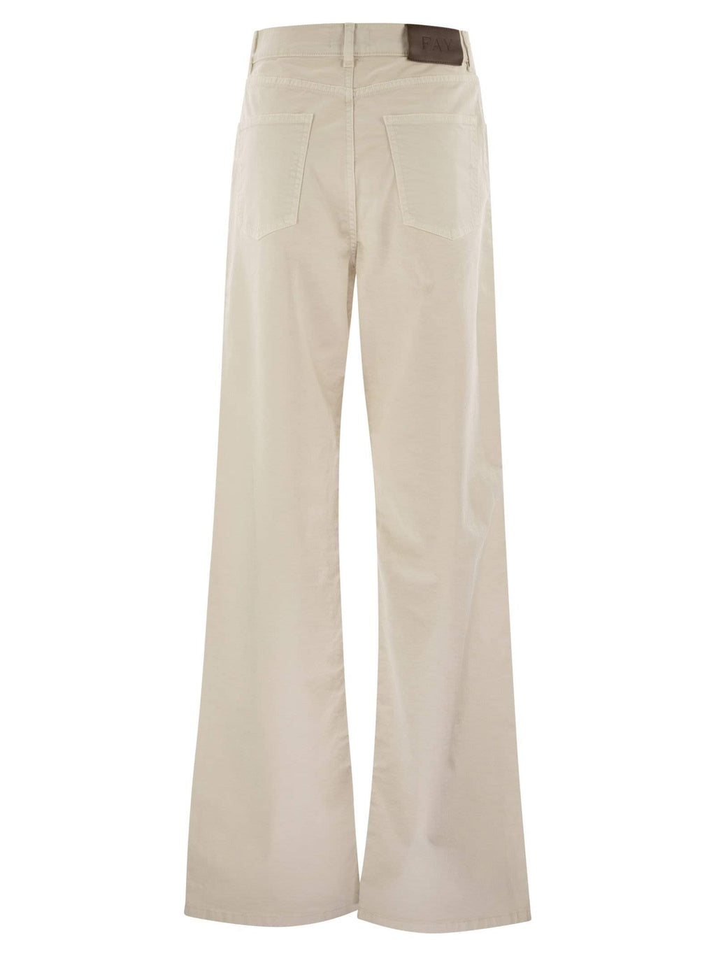Fay Women 5-Pocket Trousers In Stretch Cotton Drill