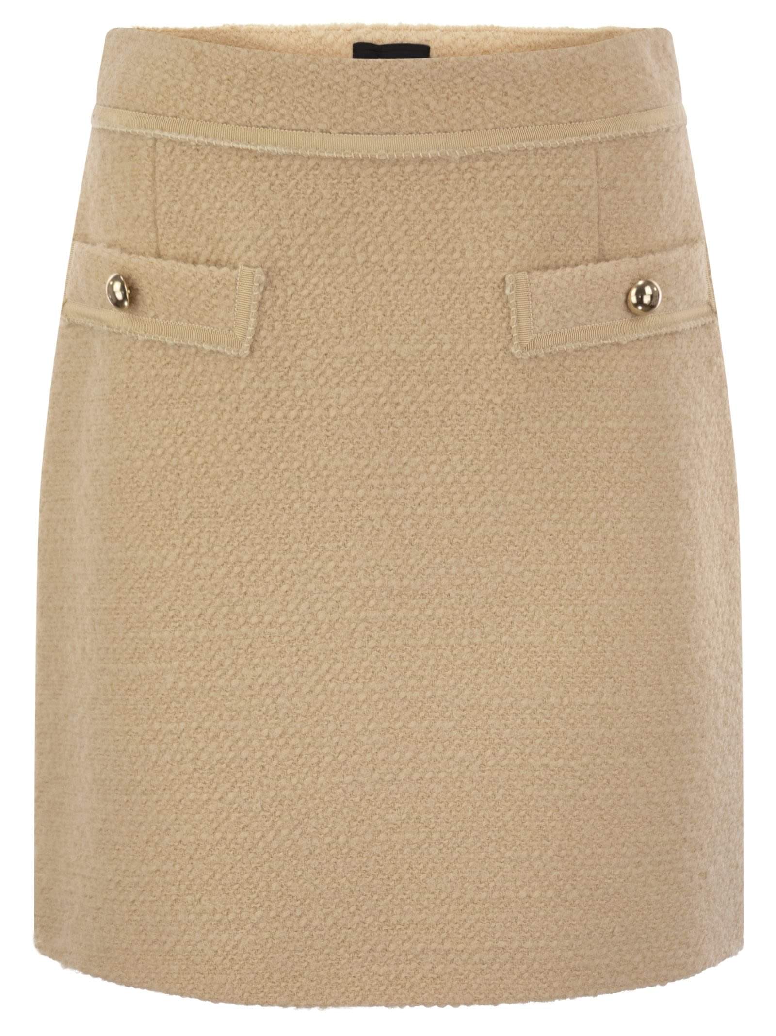 Fay Women Wool Short Skirt