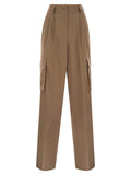Herno Women Soft Wool Cargo Pants
