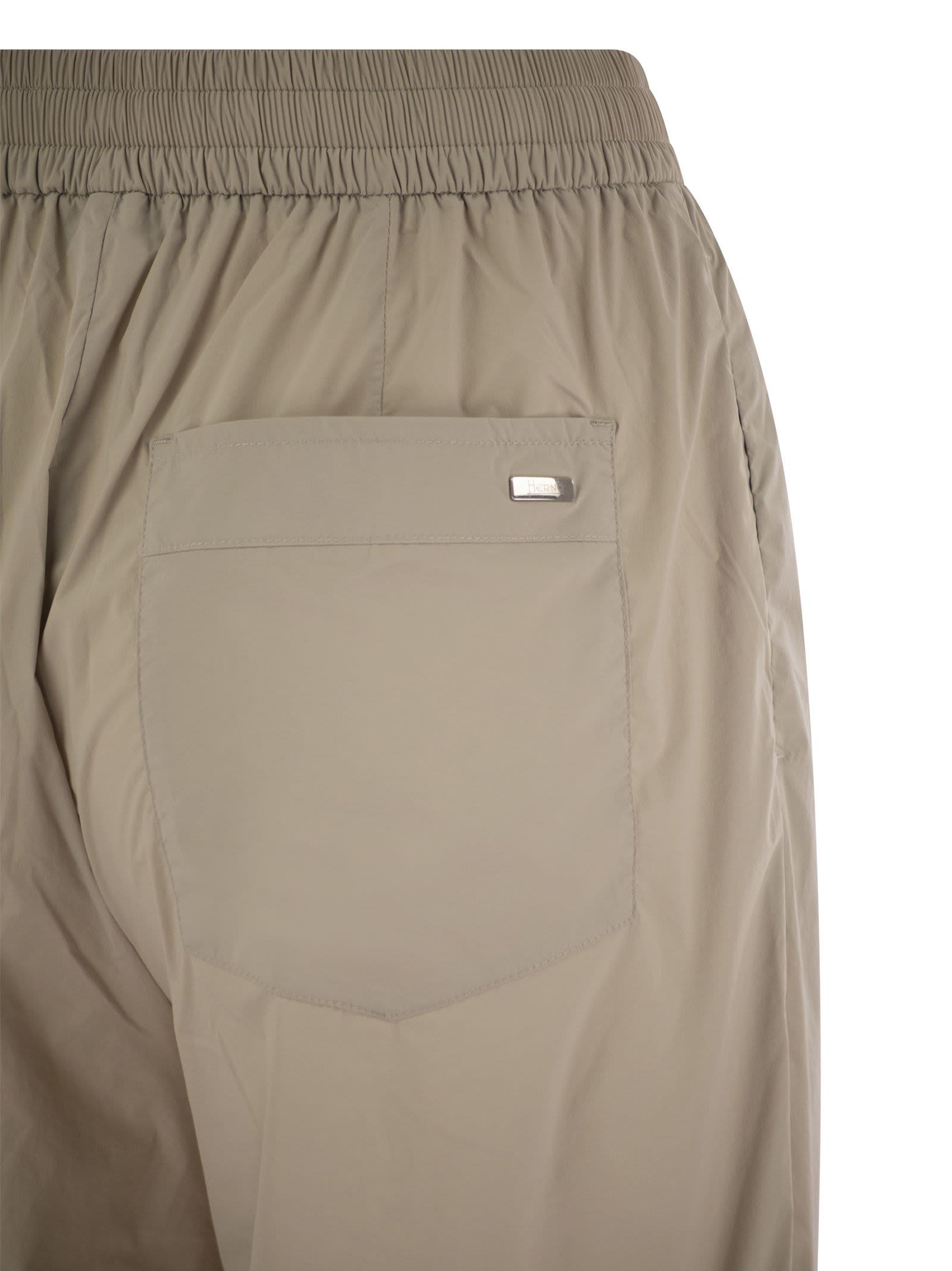 Herno Women Stretch Nylon Trousers