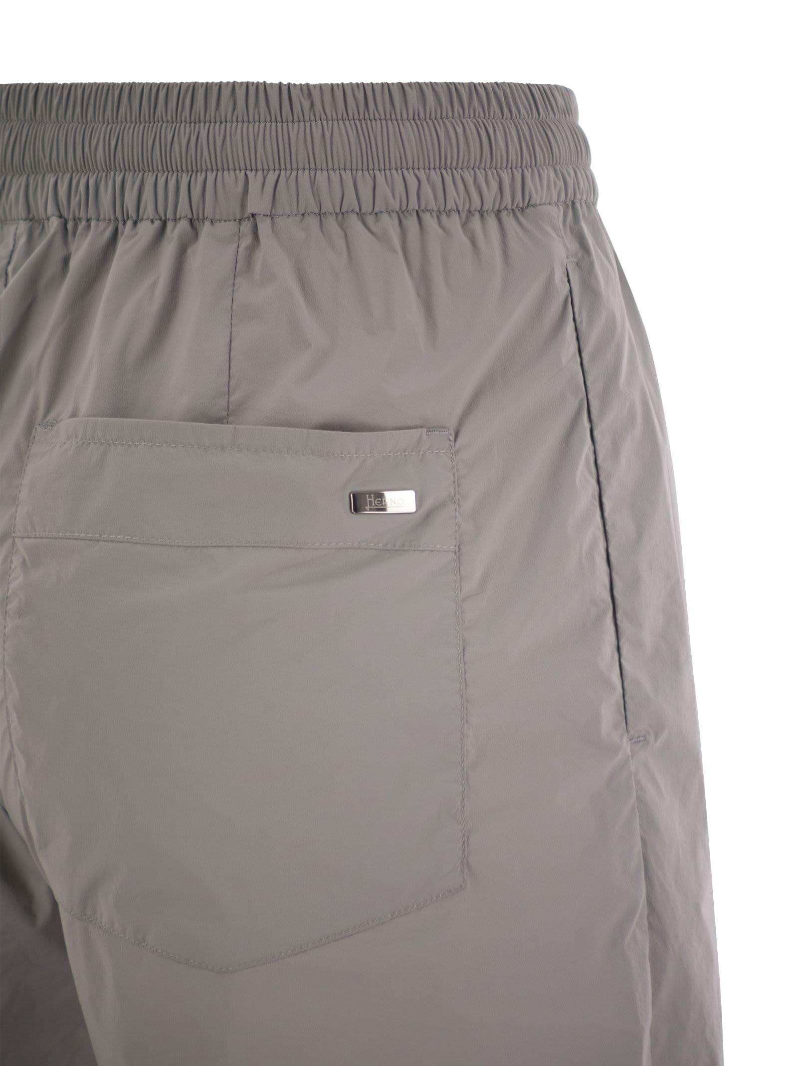 Herno Women Stretch Nylon Trousers