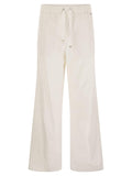 Herno Women Resort Cotton Trousers With Drawstring