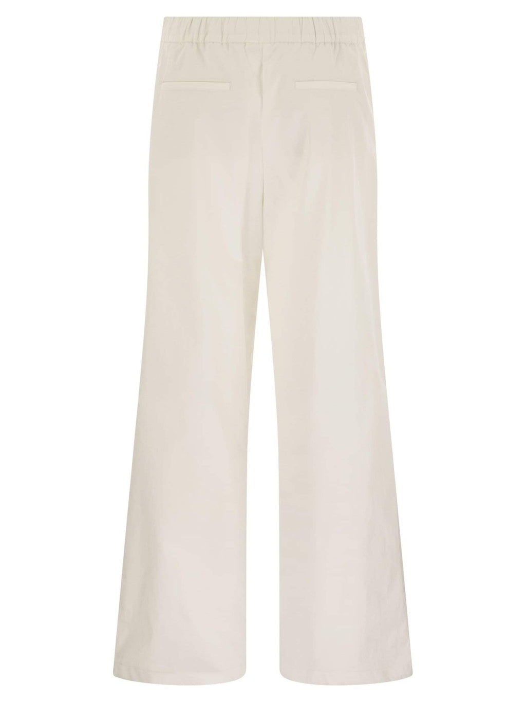 Herno Women Resort Cotton Trousers With Drawstring