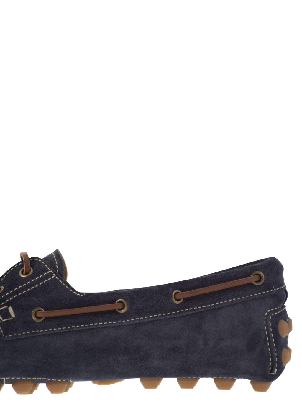 Tod's Men Rubber Bubble Suede Boat