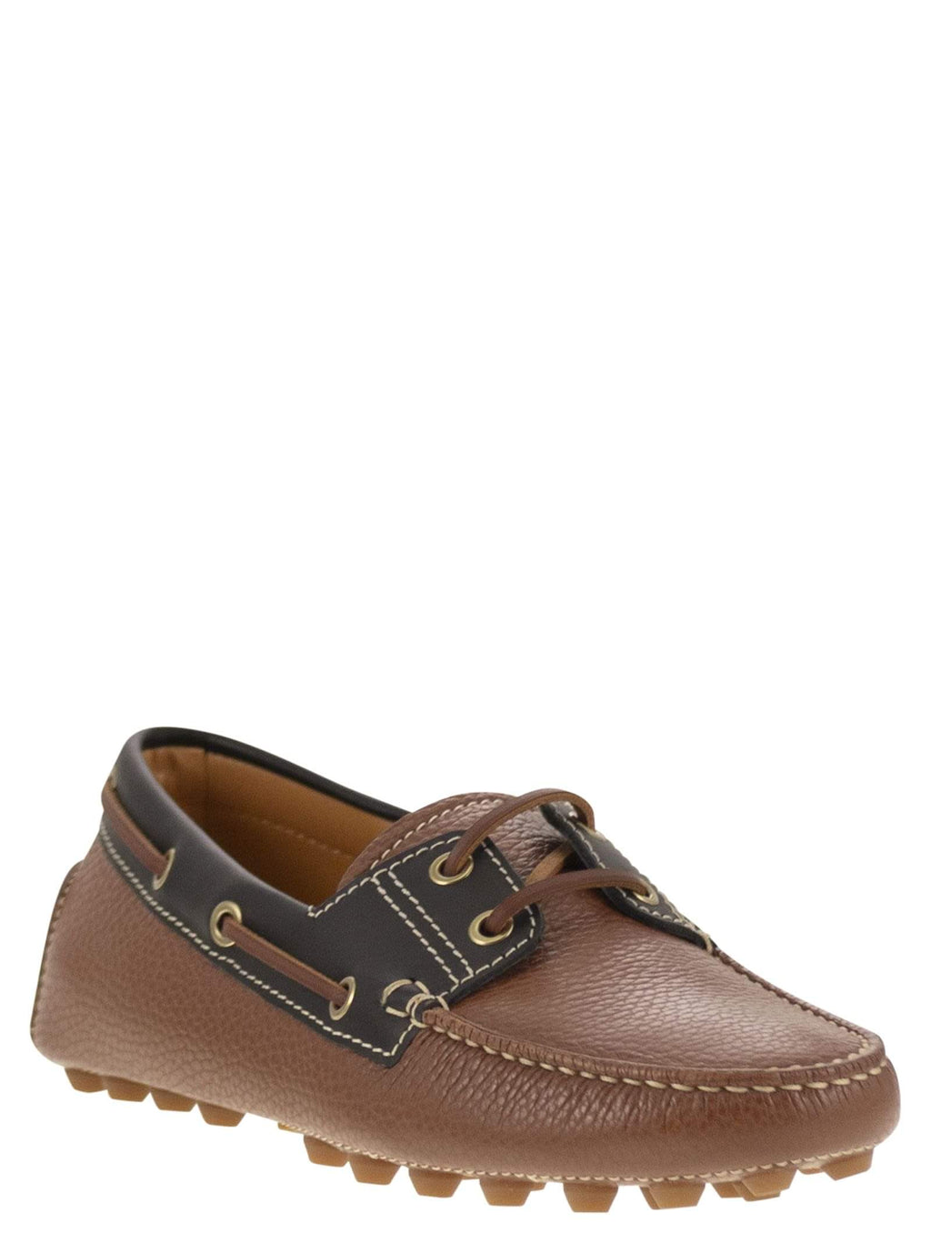 Tod's Women Leather Boat Bubble Grommet