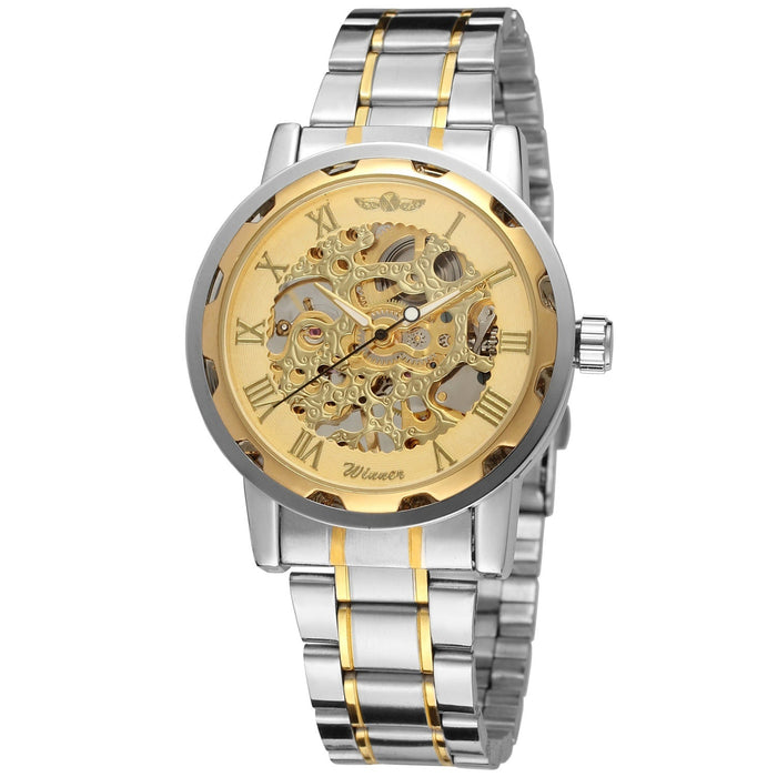 Openwork Gear Manual Mechanical Watch For Men