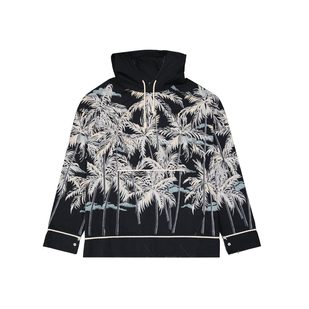 Palm Angels Hooded Printed Shirt Men