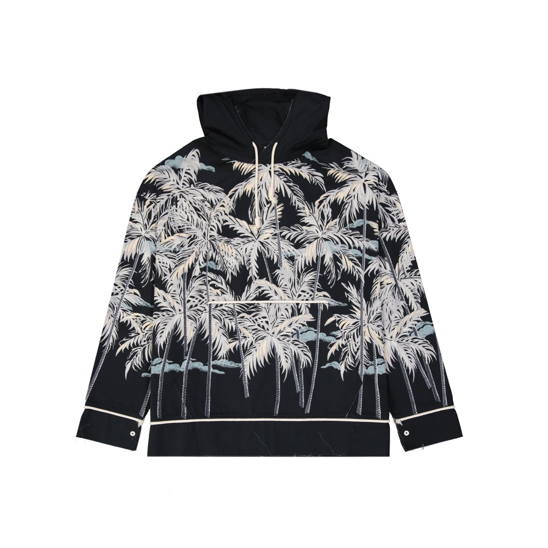 Palm Angels Hooded Printed Shirt Men