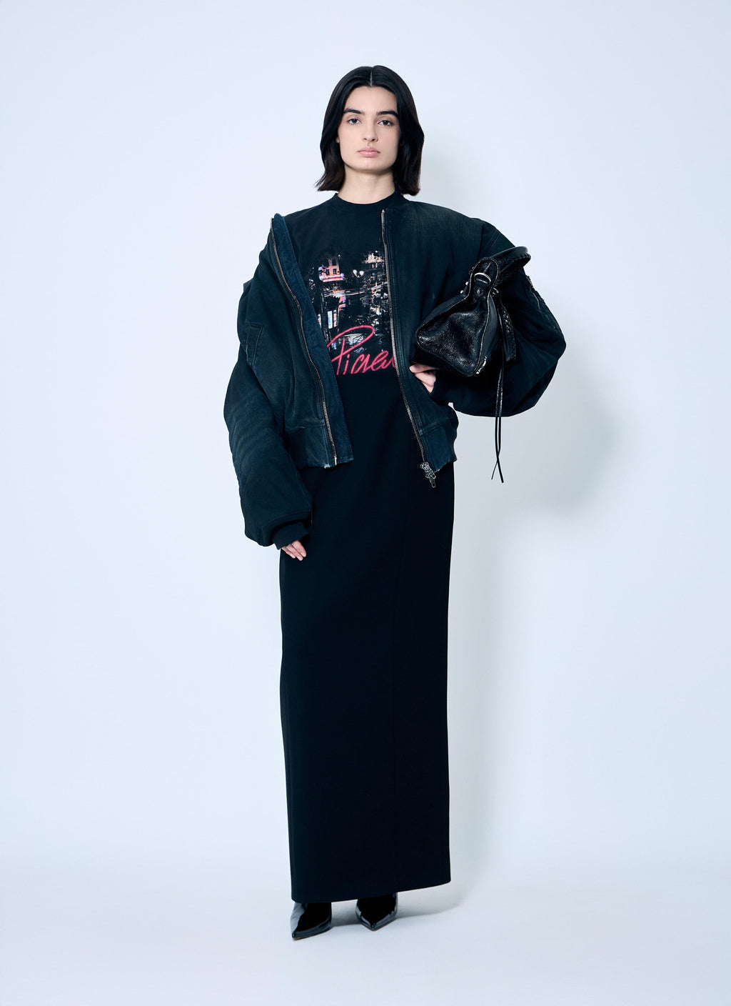 Balenciaga Women Hourglass Maxi Skirt