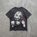 London Tee Black Streetwear Graphic Y2K Unisex Regular Fit Crew Neck T Shirt 220GSM Cotton