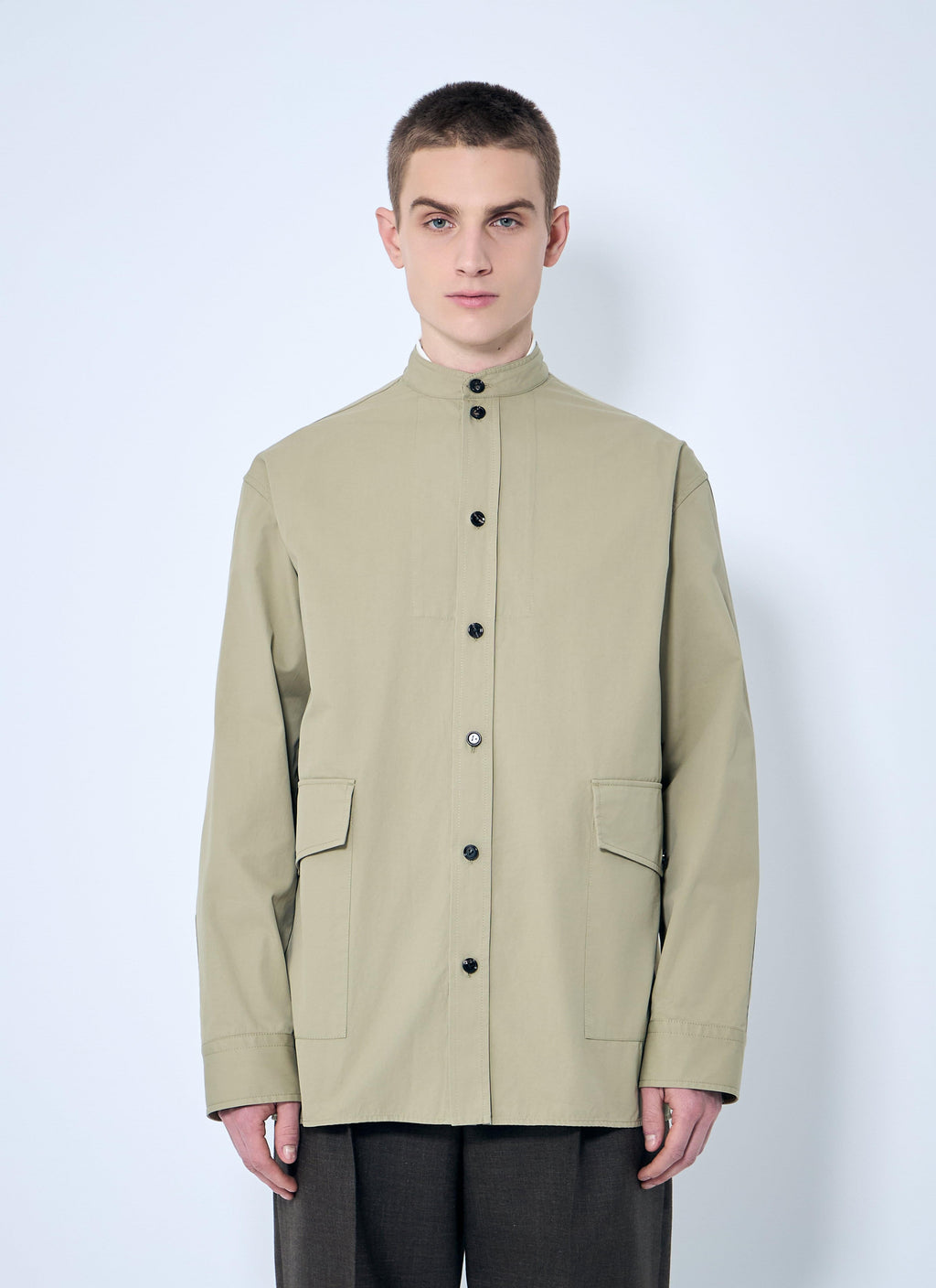 Bottega Veneta Men Light-Cotton Twill Overshirt