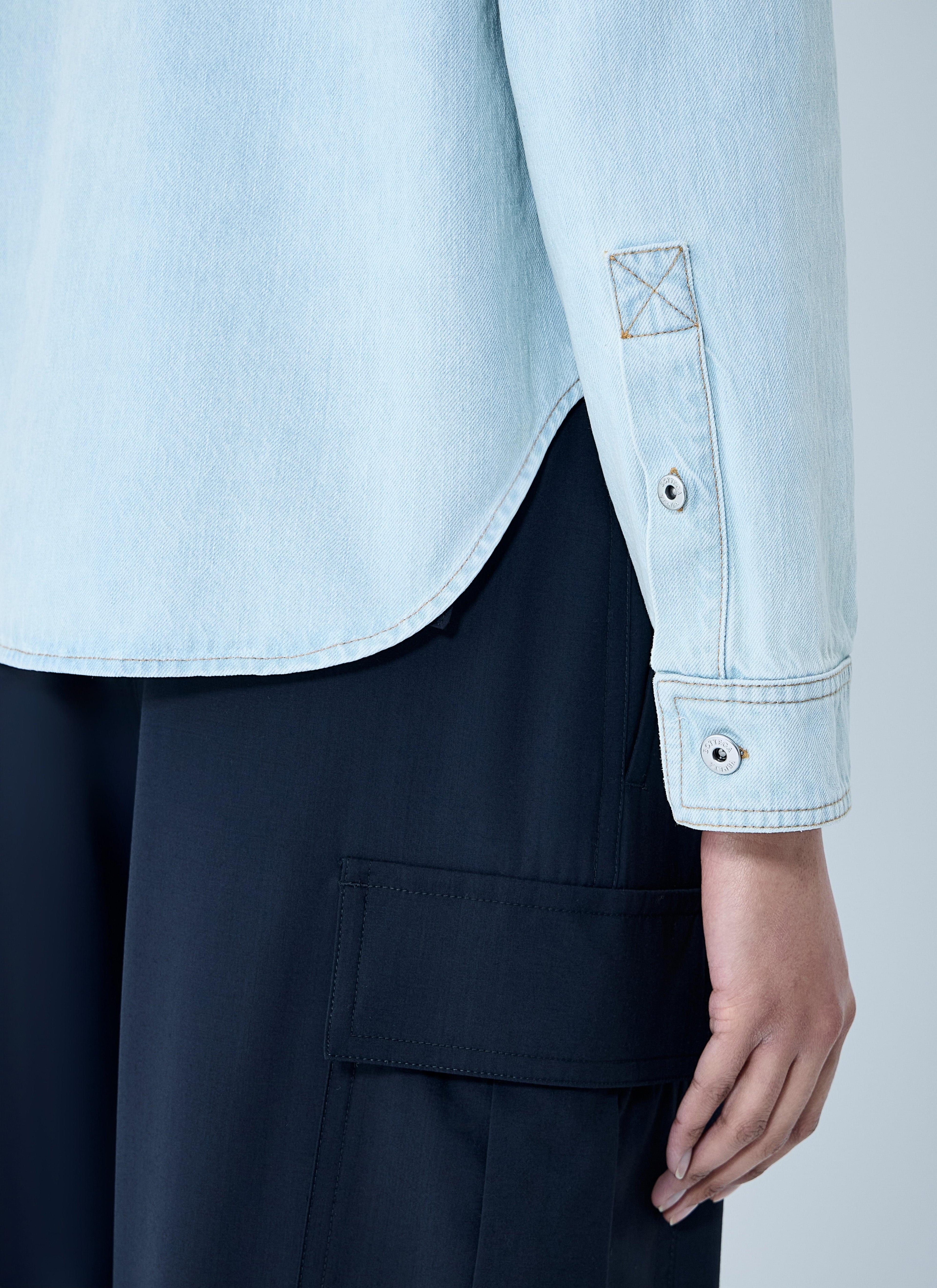 Bottega Veneta Women Extra Bleach Denim Shirt
