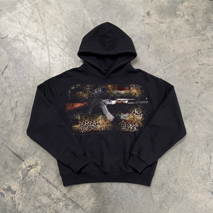 AK Black Hoodie Cropped