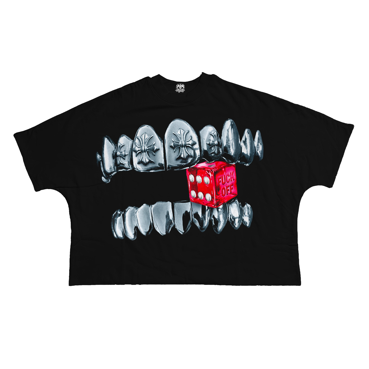 Chrome Dice Streetwear Cropped Boxy Tee Cotton 280 GSM Lightweight Casual Top