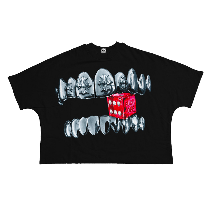 Chrome Dice Streetwear Cropped Boxy Tee Cotton 280 GSM Lightweight Casual Top