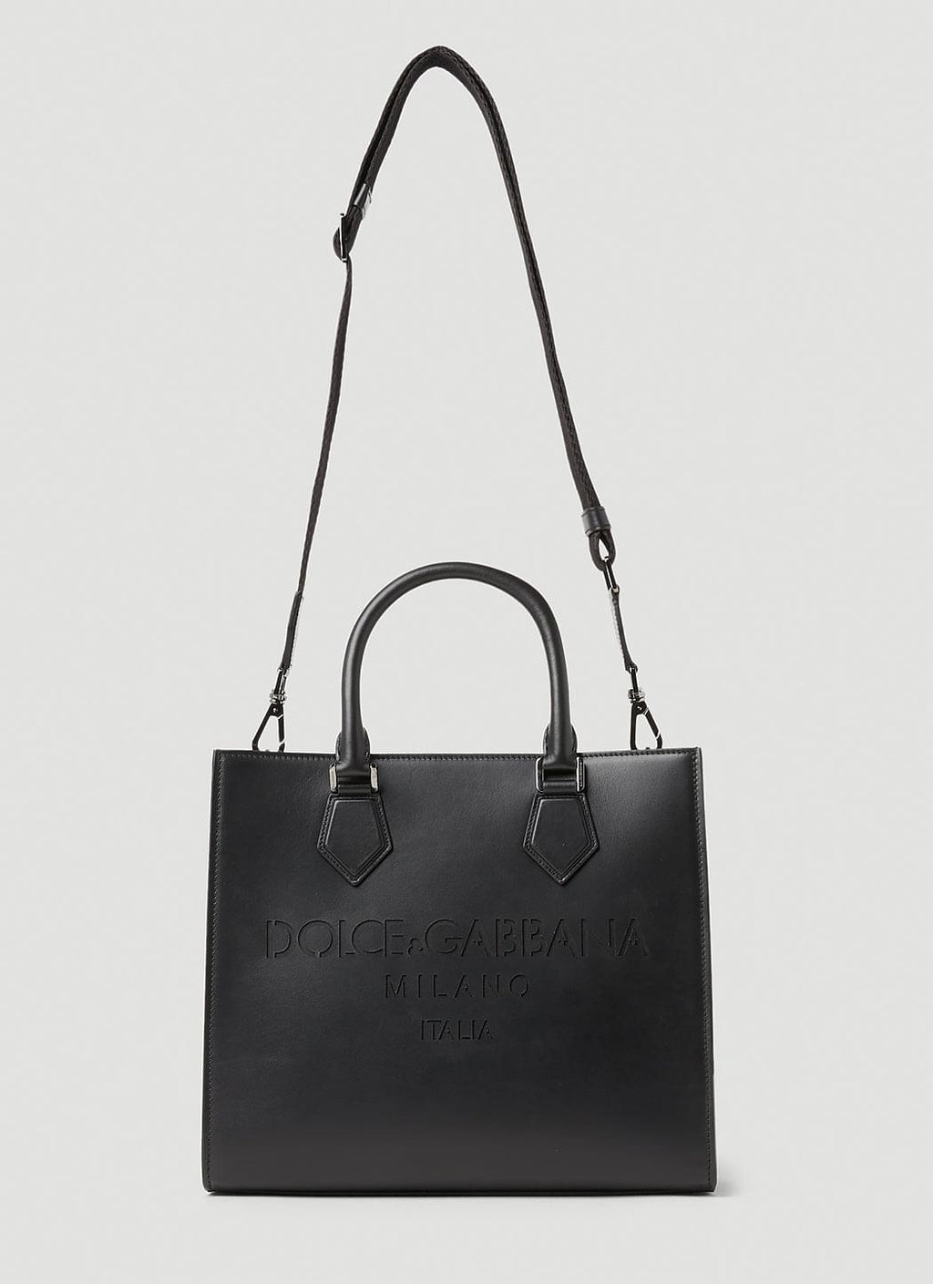 Dolce & Gabbana Men Debossed Logo Tote Bag