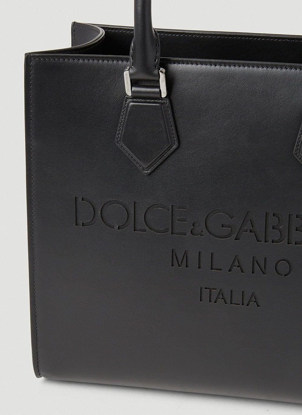 Dolce & Gabbana Men Debossed Logo Tote Bag