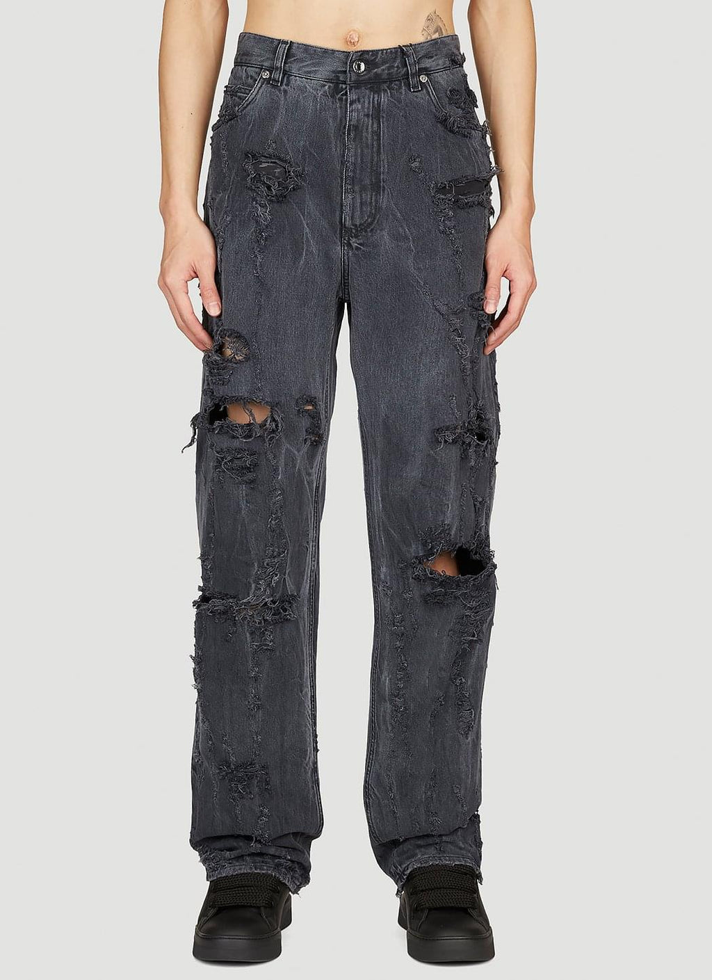 Dolce & Gabbana Men Distressed Denim Jeans
