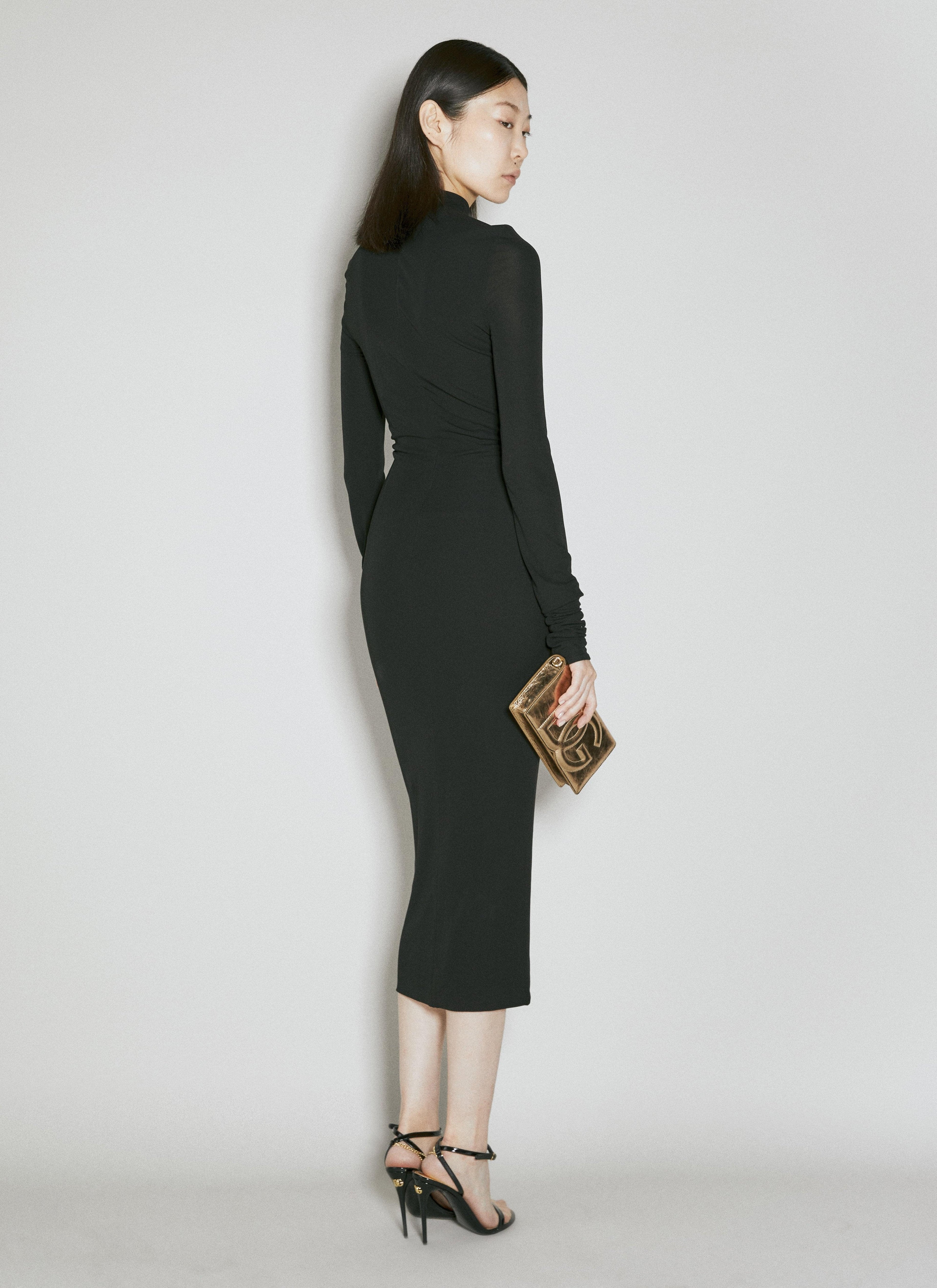 Dolce & Gabbana Women Chantilly Lace Insert Jersey Dress