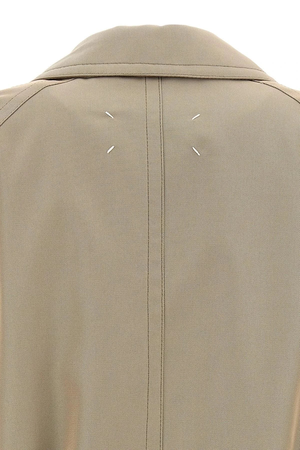 Maison Margiela Men Long Single-Breasted Trench Coat