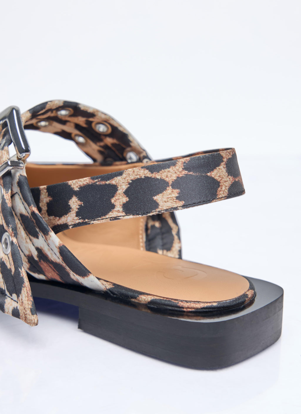 Ganni Women Feminine Buckle Ballerina Flats