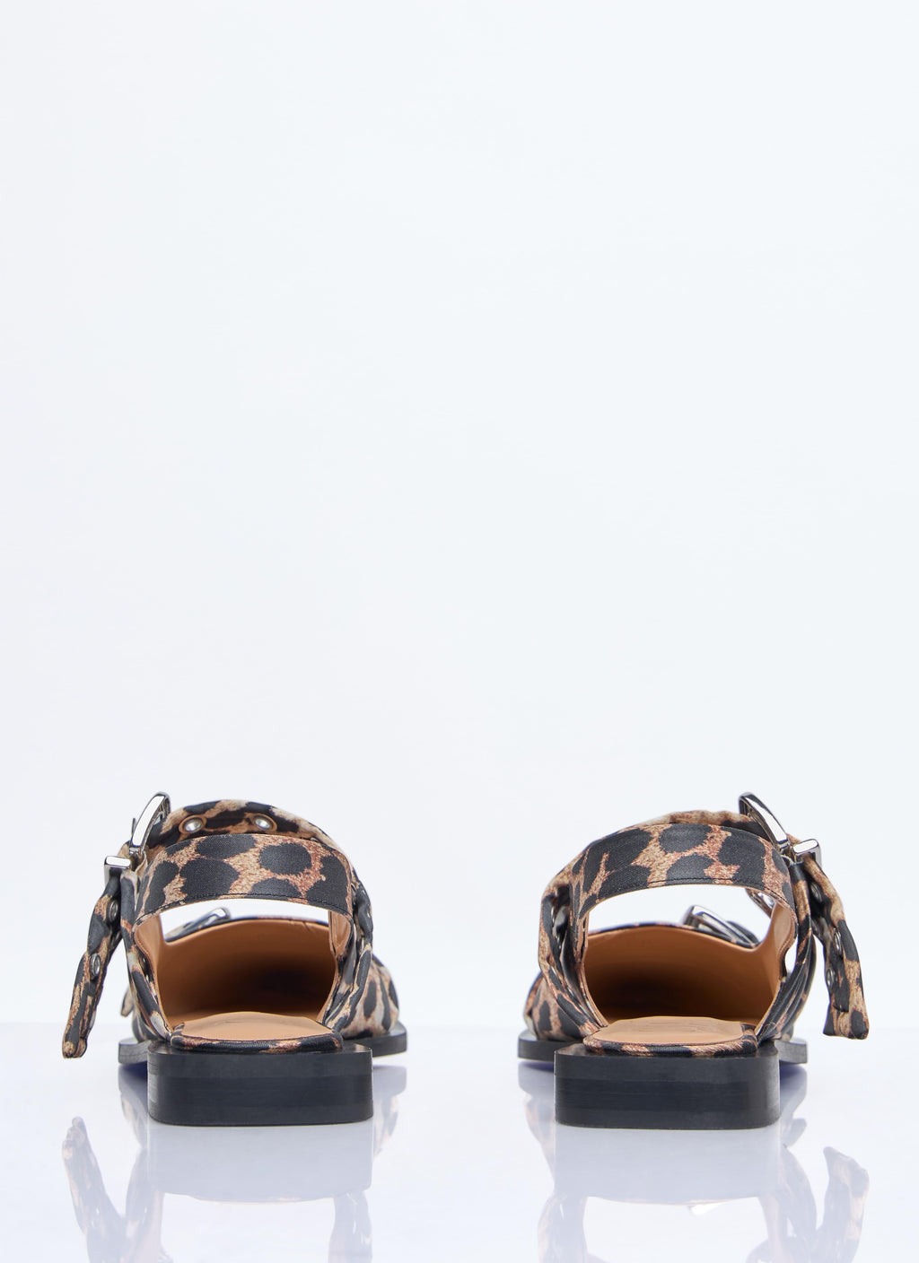 Ganni Women Feminine Buckle Ballerina Flats