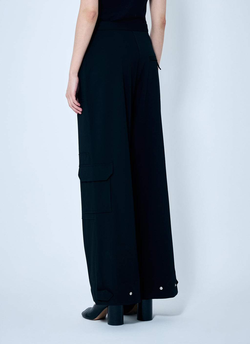 Ganni Women Solid Twill Suiting Cargo Pants