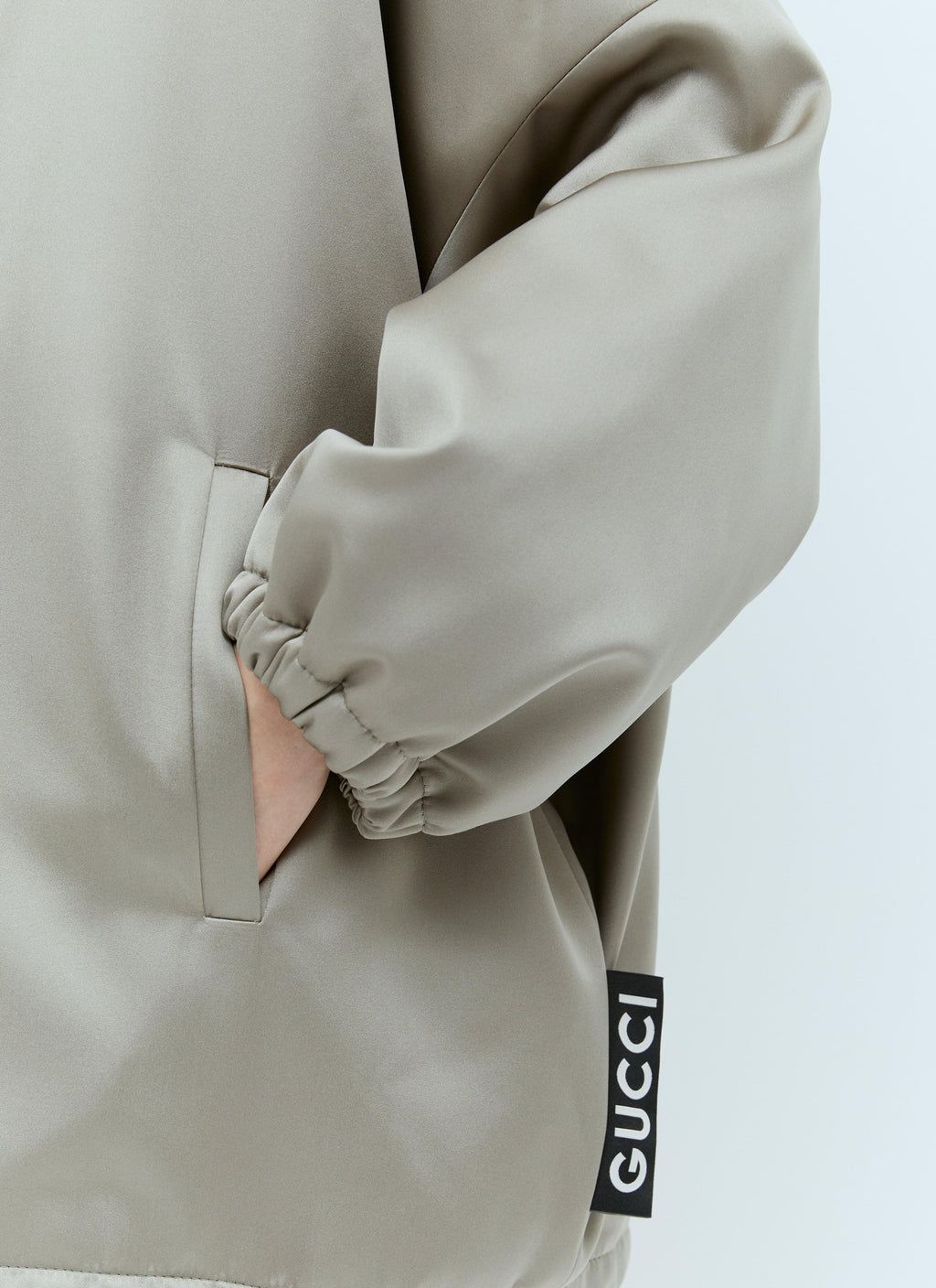 Gucci Women Satin Bomber Jacket