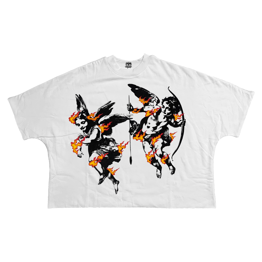 Hell's Angels Streetwear Cropped Boxy Tee Cotton Heavyweight 280 GSM