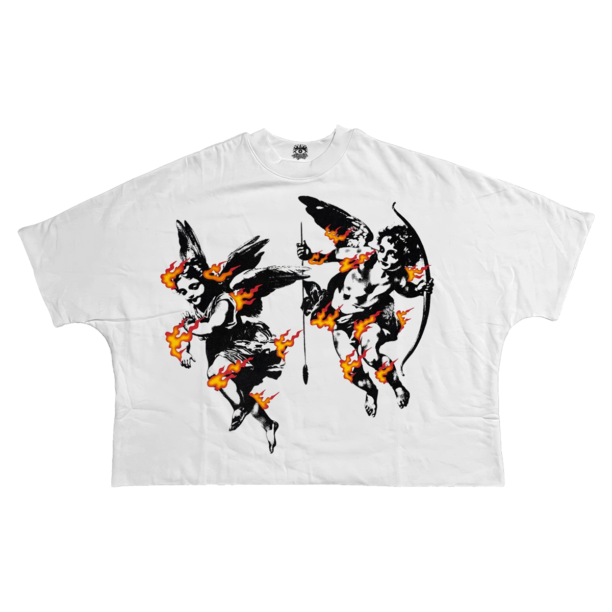 Hell's Angels Streetwear Cropped Boxy Tee Cotton Heavyweight 280 GSM