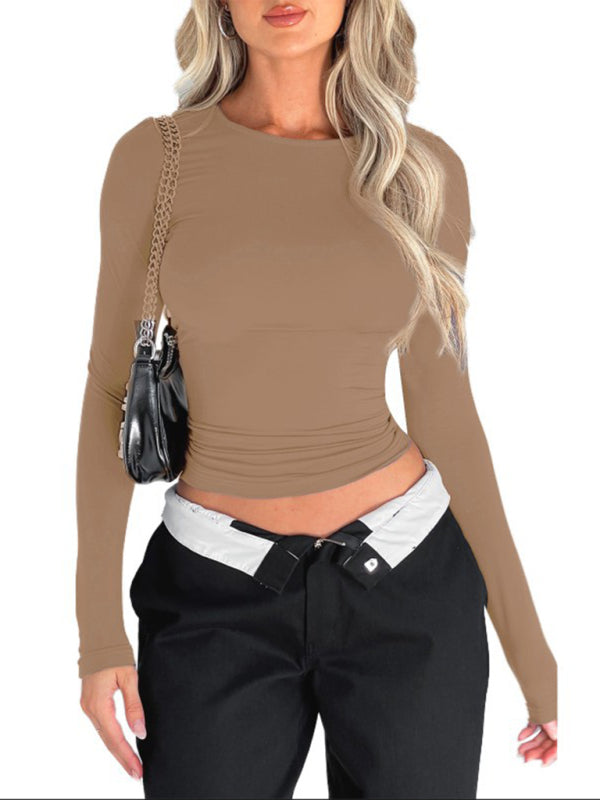 Women’s Slim-Fit Solid Color T-Shirt
