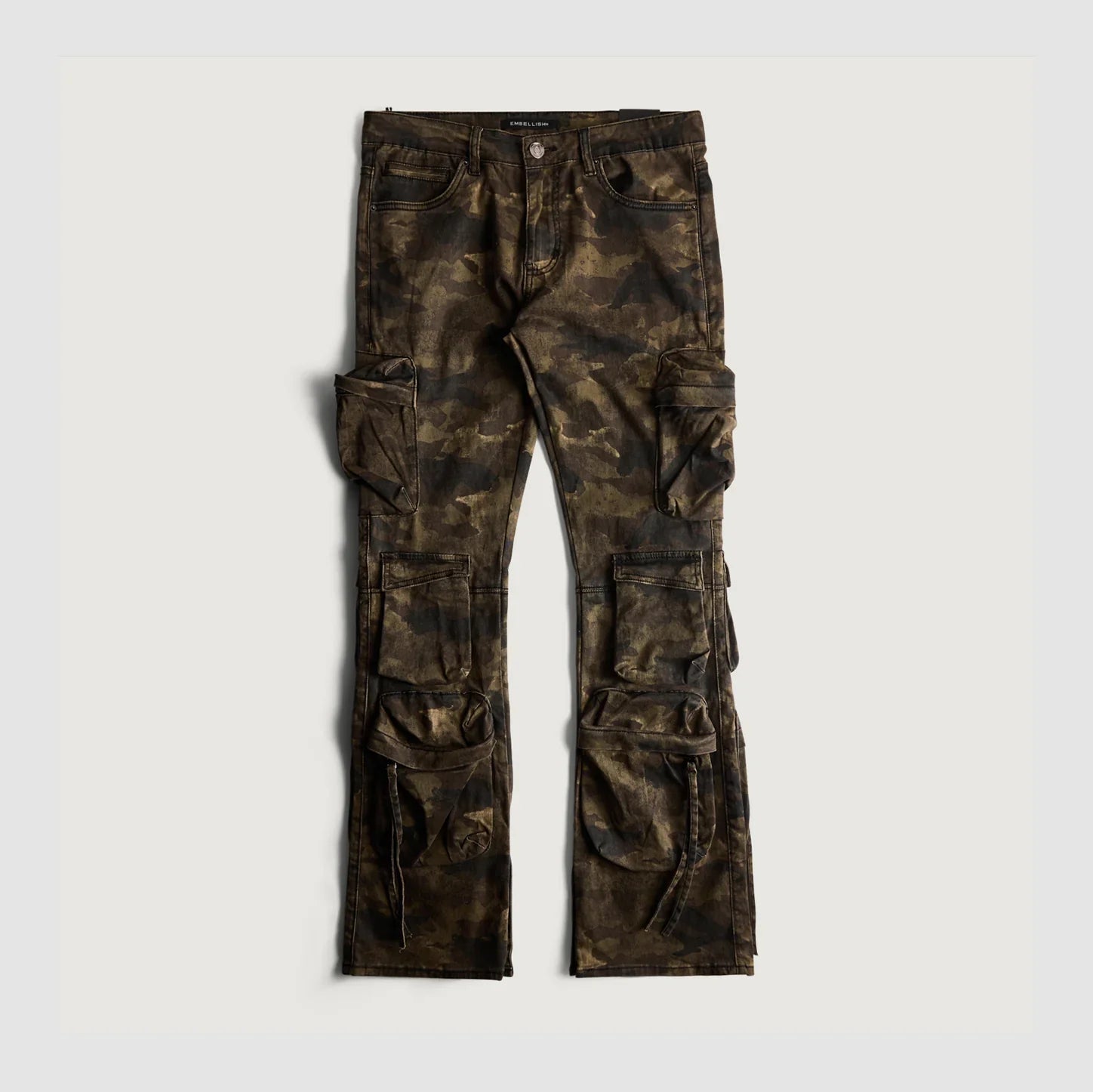 EMBELLISH Cargo Pants Camo Multi Pocket