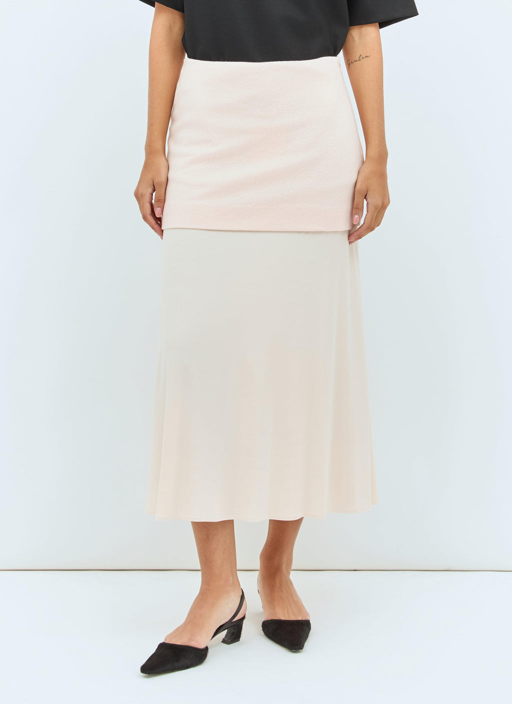 Jil Sander Women Layered Midi Skirt