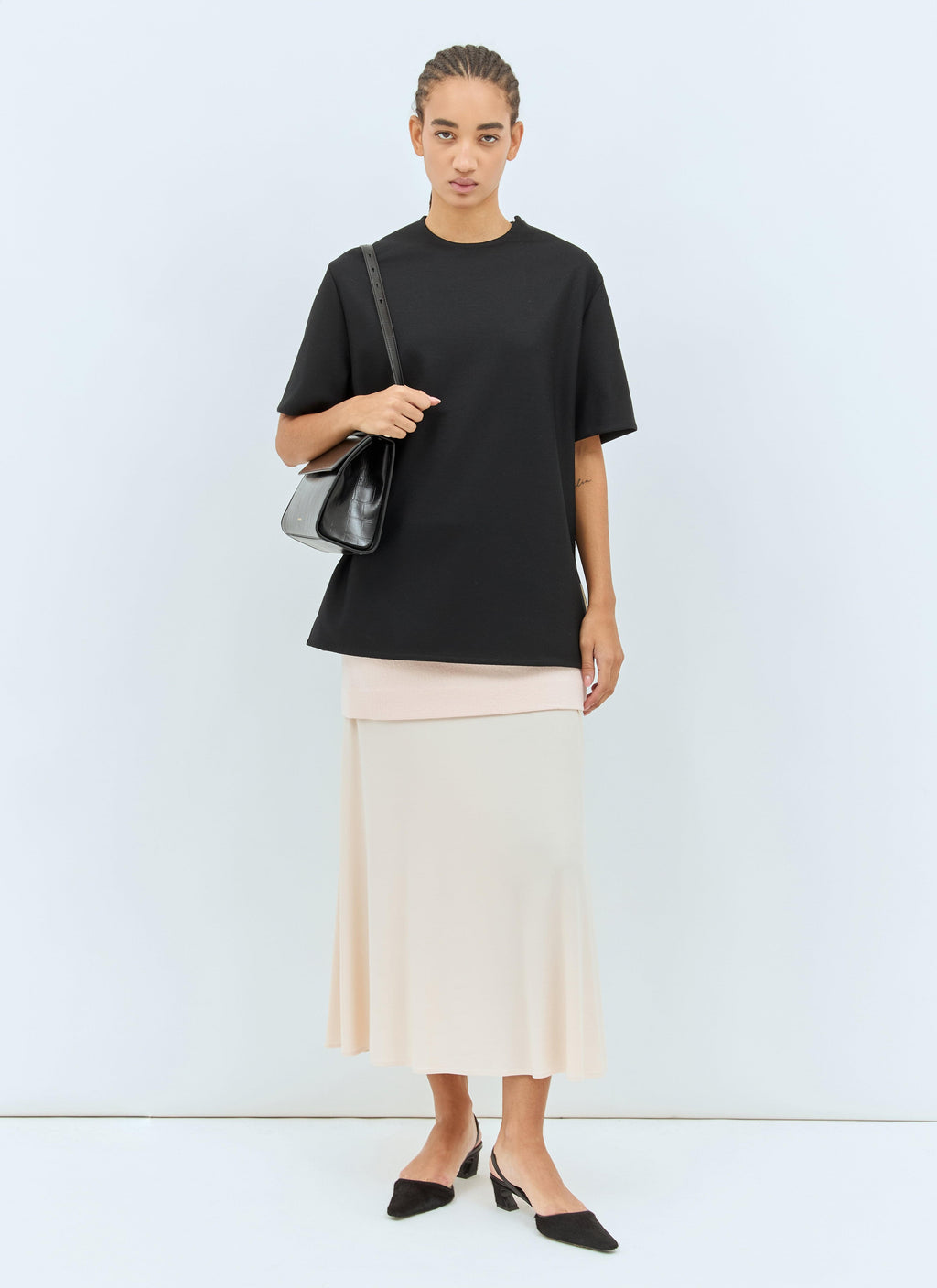 Jil Sander Women Layered Midi Skirt