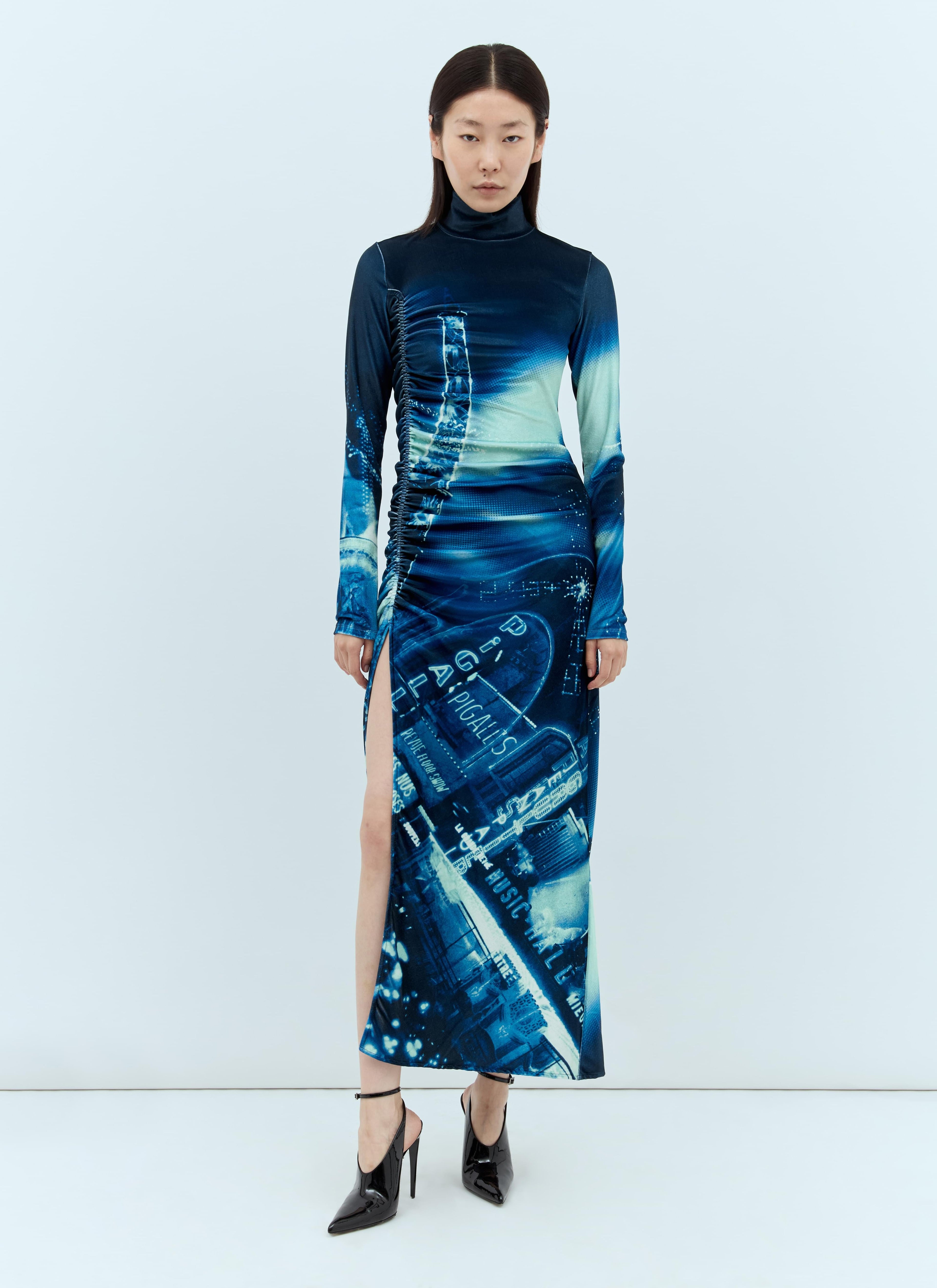 Jean Paul Gaultier Women Pigalle Gathered Velvet Dress