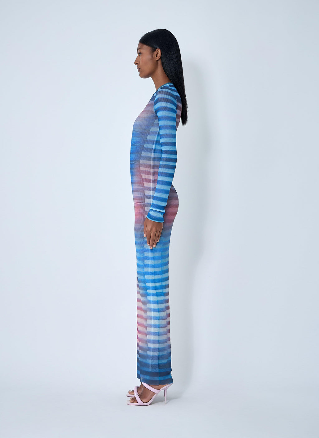 Jean Paul Gaultier Women Air Mesh Maxi Dress