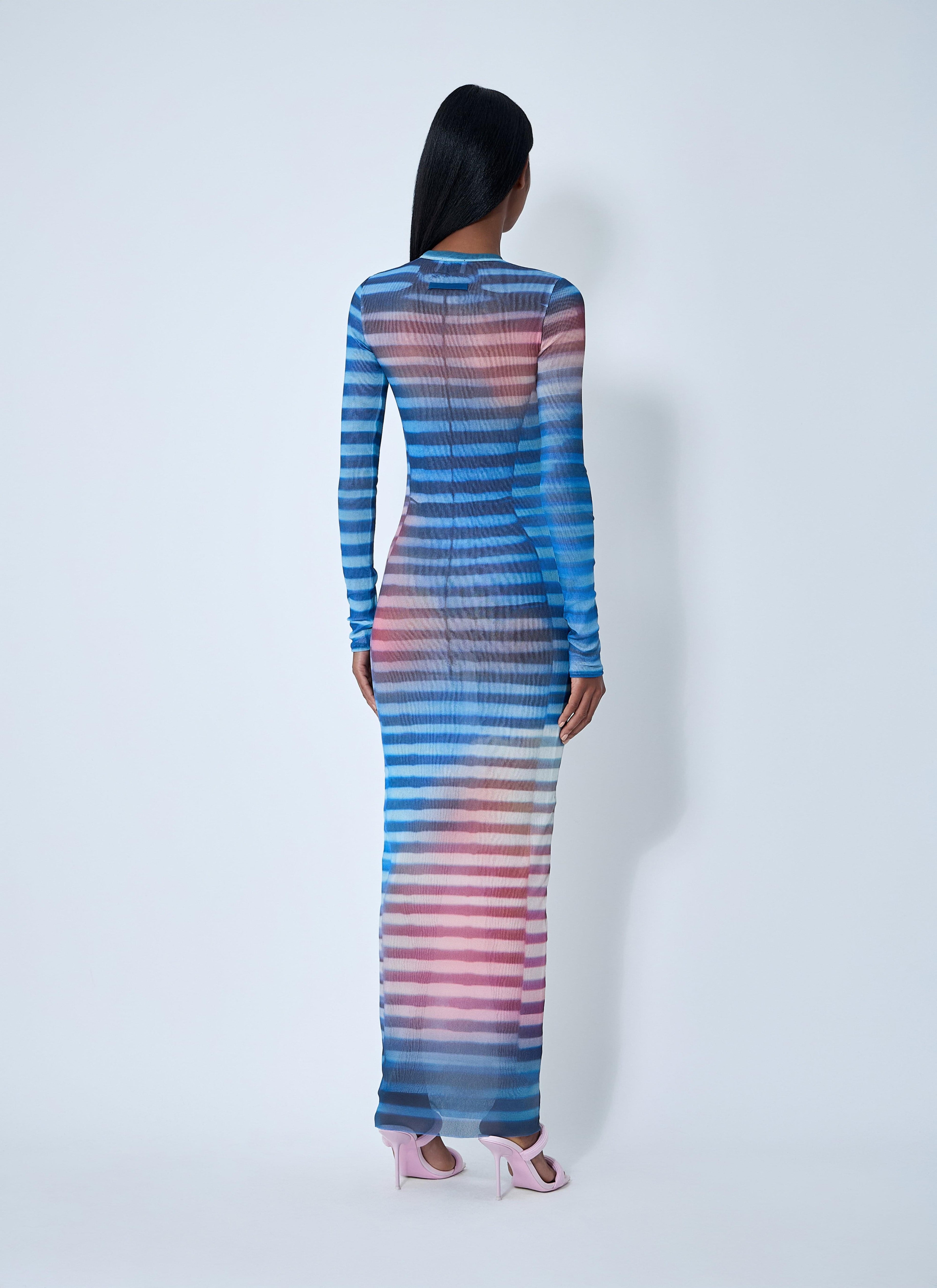 Jean Paul Gaultier Women Air Mesh Maxi Dress