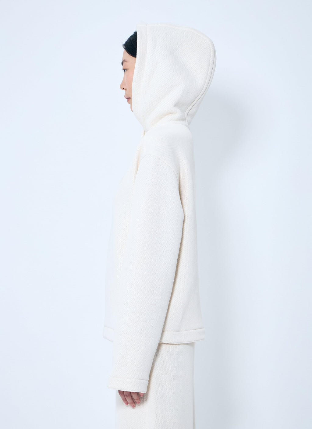 Max Mara Women Logo Embroidery Hooded Sweatshirt