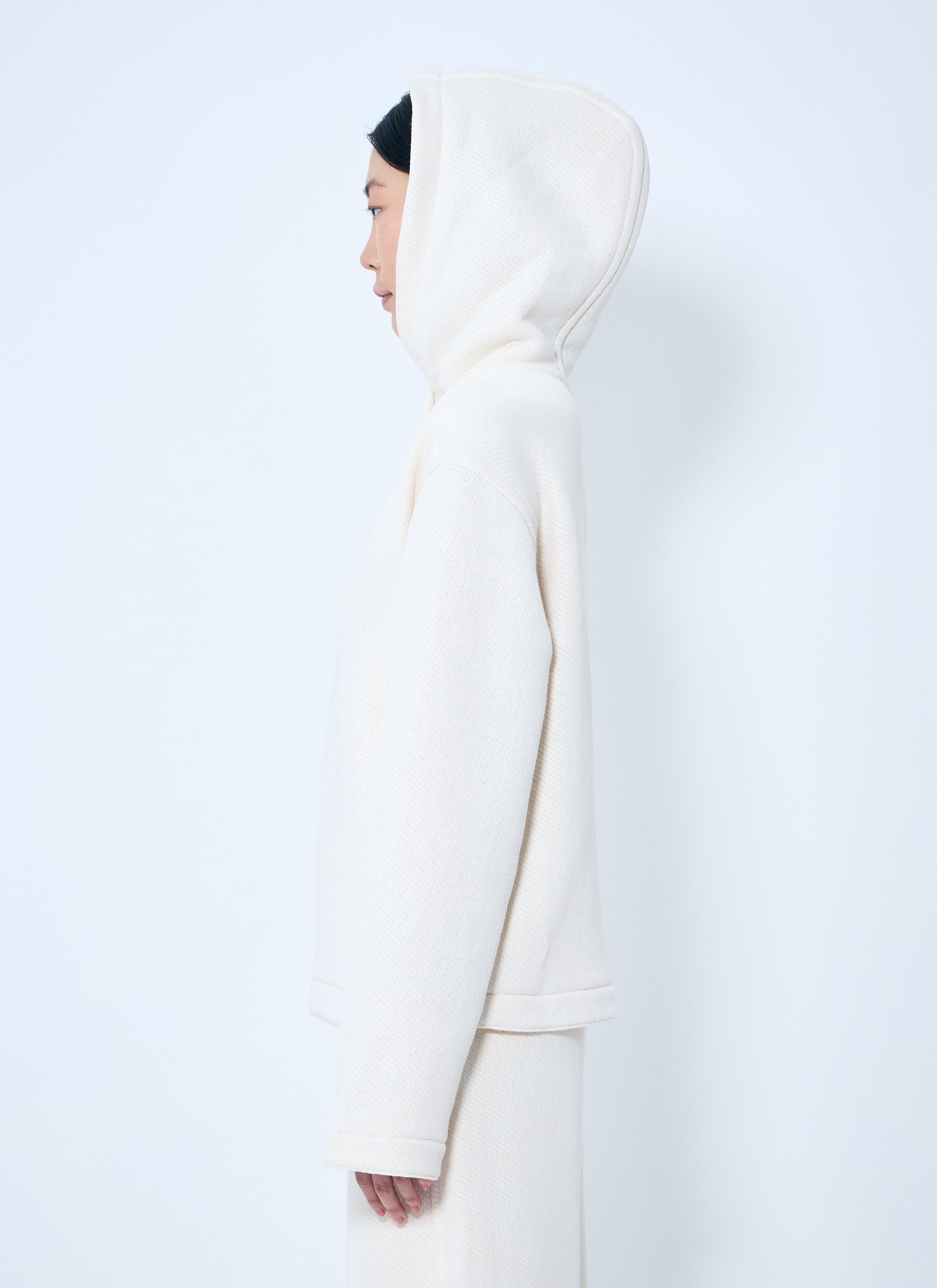 Max Mara Women Logo Embroidery Hooded Sweatshirt