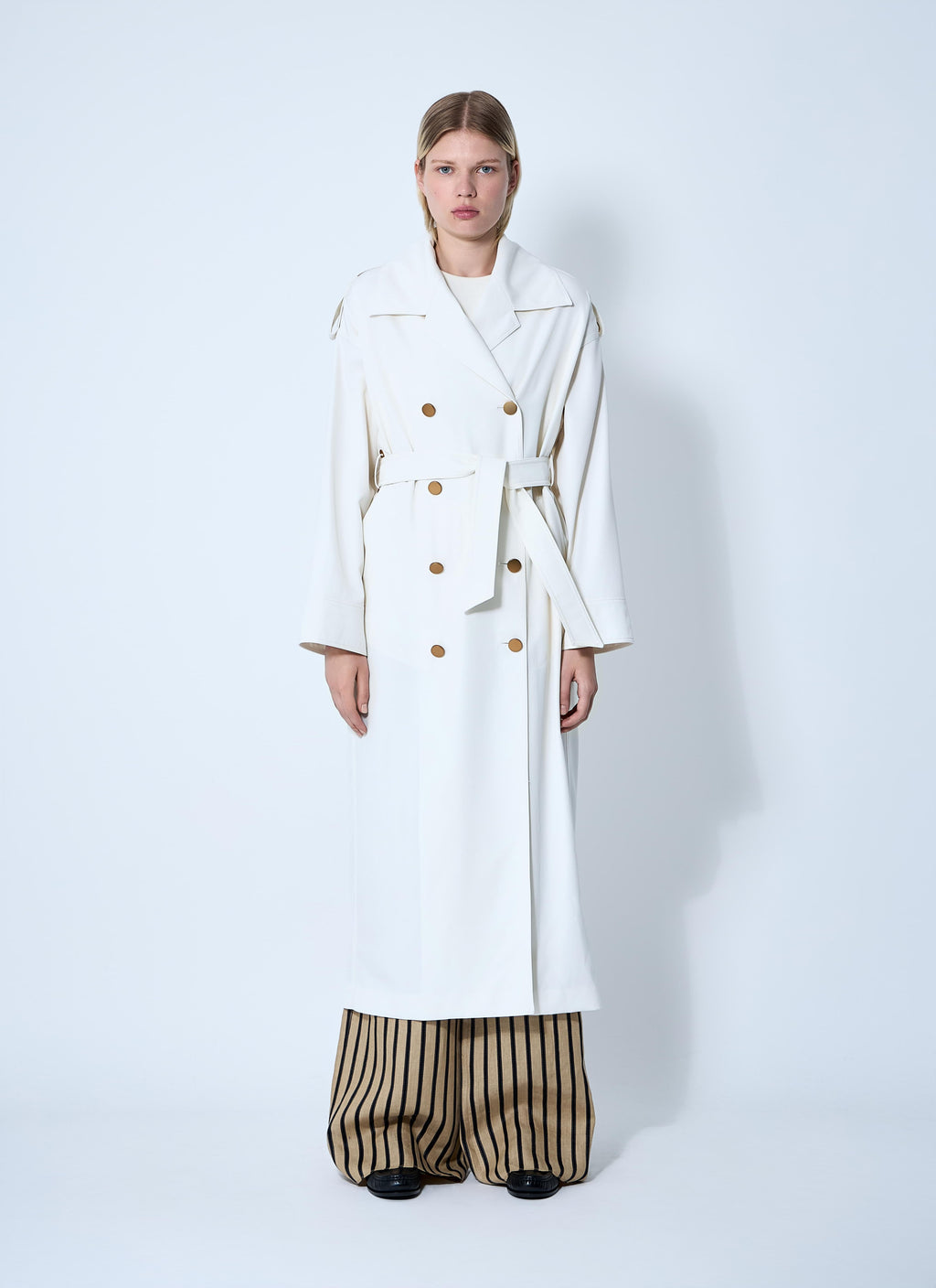 Max Mara Women Water-Repellent Garbardine Trench Coach