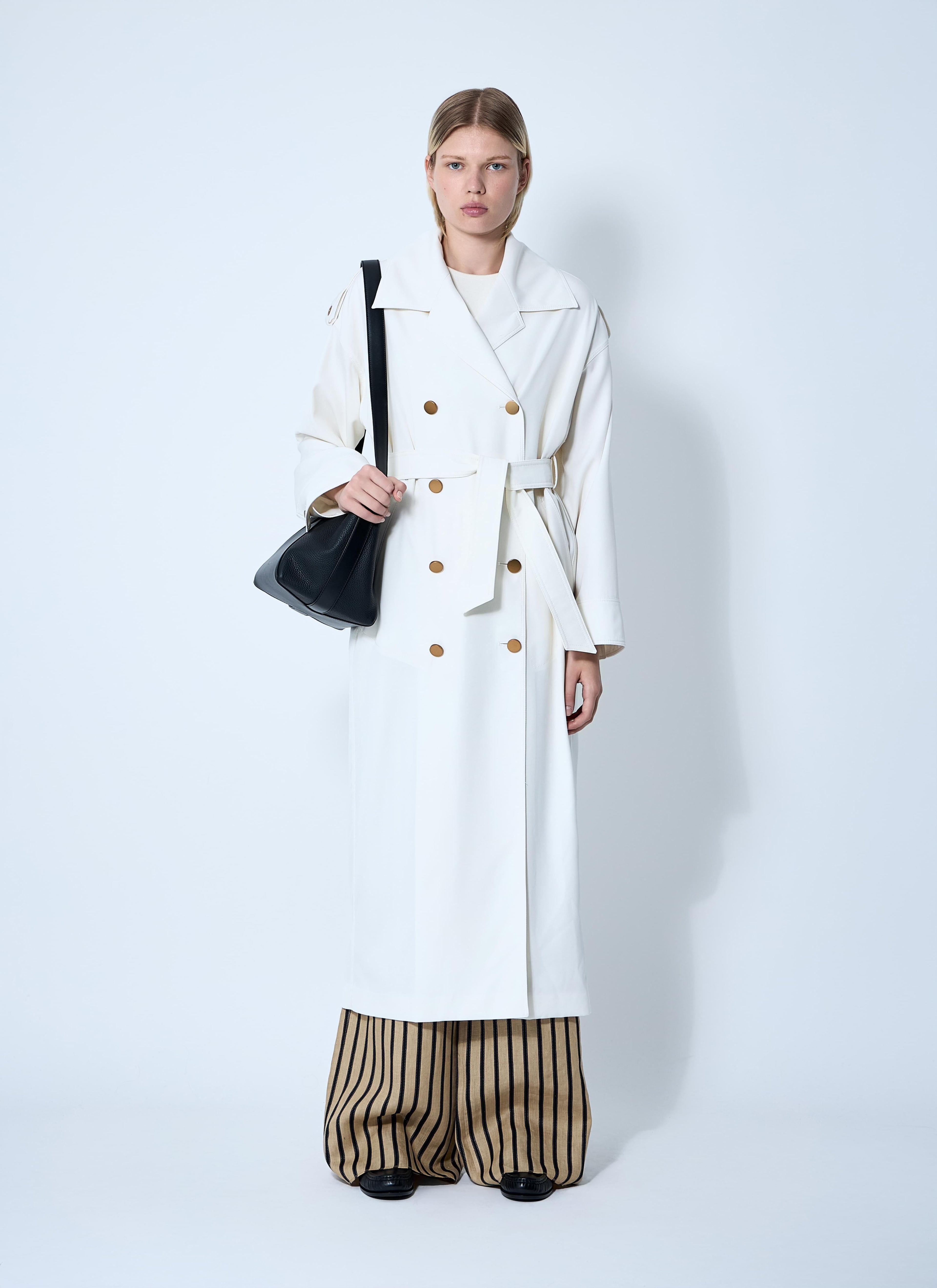 Max Mara Women Water-Repellent Garbardine Trench Coach