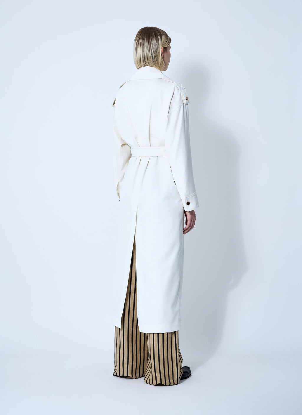 Max Mara Women Water-Repellent Garbardine Trench Coach